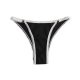 Multi-Color Ribbed Thong with Lace Trim & Heart Hardware: Breathable Teen Underwear