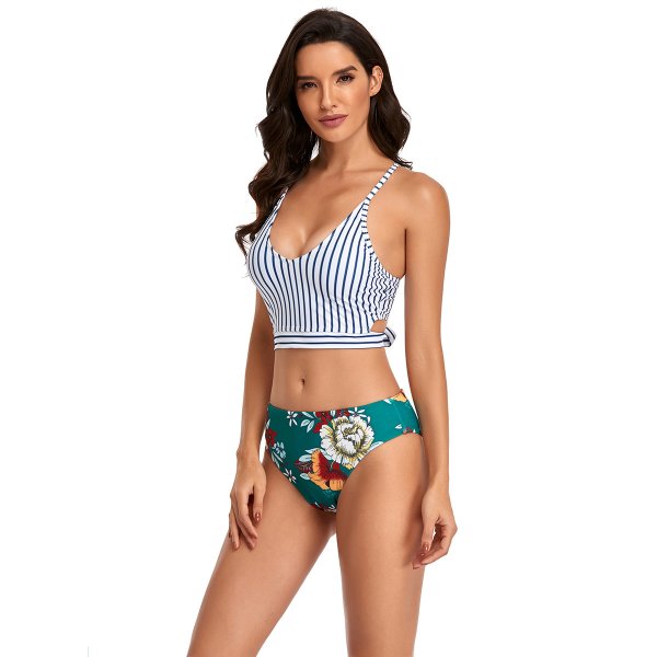 New swimsuit split print swimsuit sexy female bikini