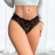 New lace lipstick print sexy breathable skin friendly women's triangle pants
