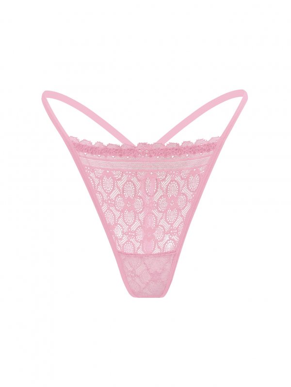 Sexy lace thong with low waist, breathable and tempting women's underwear