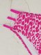 2026 new split swimsuit leopard print minimalist bikini with chest cushion women's sexy beach swimsuit women