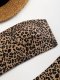 2026 popular leopard print strapless bikini sexy back resort hot spring beach split swimsuit