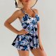 New swimsuit women's skirt style printed Tankini set