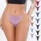 New lace bow hollow low waist sexy women's thong