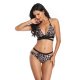 New bikini fashion swimsuit women's leopard print strap hollow sexy swimsuit