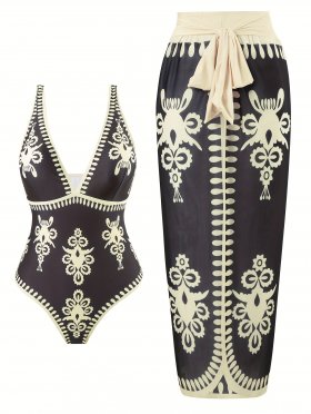 2026 hot swimsuit Gothic one-piece swimsuit sexy bikini two-piece set