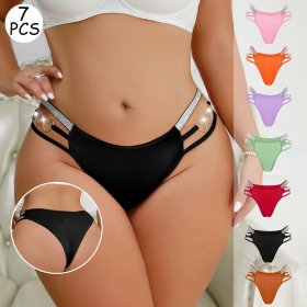 Large size underwear for women, sexy and hot, heart-shaped mid waist triangle pants