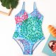 Children's one-piece swimsuit conservative tight fitting girls' swimsuit