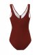 New one-piece swimsuit women's solid color sexy bikini