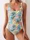 Jumpsuit sexy printed women's swimsuit backless tight swimsuit
