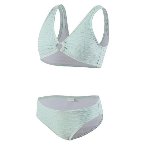 Children's swimsuit solid color sexy girl bikini set girls' swimsuit