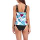 New split Tankini swimsuit printed sexy vest style swimsuit for women