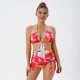 One-piece swimsuit three piece set women's bikini swimsuit lace up beach skirt