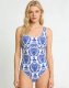 2026 popular bikini print backless one-piece swimsuit