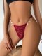 New women's lace adjustable heart-shaped buckle seductive underwear