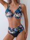 New swimsuit women's sexy printed split bikini set