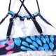 New Split Children's Swimsuit Sexy Solid Color Printed Bikini Set