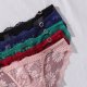 Women's light luxury briefs, featuring sexy lace, breathable lace, thin and smooth, skin-fitting, low-waisted, and half-covered hip