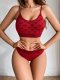 Sexy seamless lingerie set for women with adjustable shoulder straps and heart-shaped design