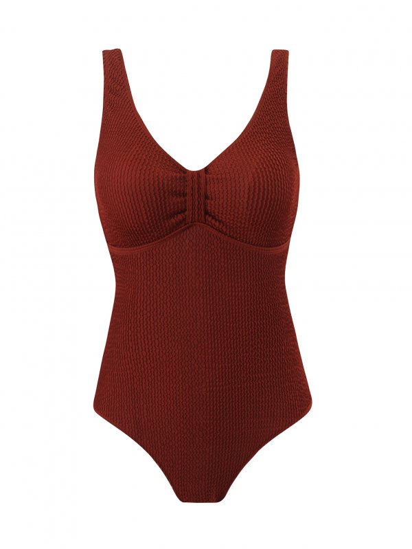 New one-piece swimsuit women's solid color sexy bikini