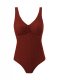 New one-piece swimsuit women's solid color sexy bikini