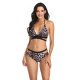 New bikini fashion swimsuit women's leopard print strap hollow sexy swimsuit