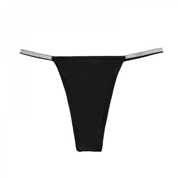 Women's slim thong with sexy design, ultra-thin silver ribbon, comfortable women's underwear