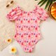 Children's swimsuit, baby girl printed swimsuit, girls' one-piece cute swimsuit