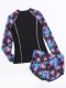 New split swimsuit women's printed two-piece long sleeved swimsuit set