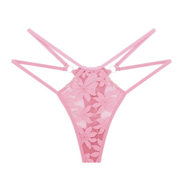 New underwear for women with low waist and seductive lace floral loop underwear