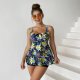New swimsuit women's skirt style printed Tankini swimsuit set