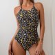 New one-piece swimsuit printed tight conservative swimsuit women's swimsuit