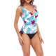 New split Tankini swimsuit printed sexy vest style swimsuit for women