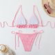 Female sexy solid color split bikini suit swimsuit