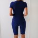 Women's short sleeved split sports swimsuit surfing suit set