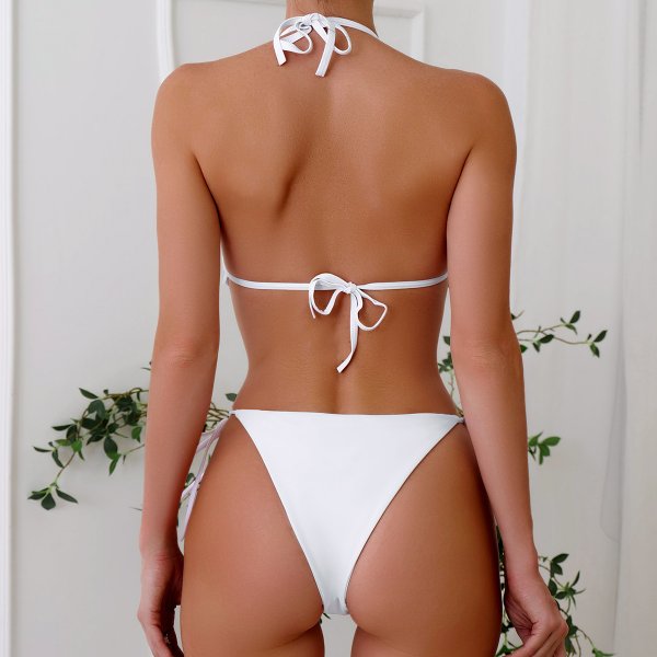 Sexy Bikini Set Women's White Swimsuit
