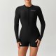 Women's one-piece long sleeved surfing suit, new flat cornered pants, diving suit, swimsuit