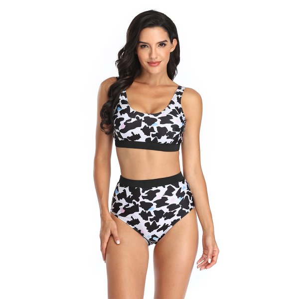 New swimsuit sexy print set bikini swimsuit women