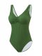 New one-piece swimsuit women's solid color sexy bikini