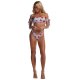New triangular swimsuit women's backless sexy printed swimsuit