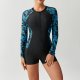 New women's one-piece long sleeved surfing suit with flat angle swimsuit
