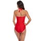 New swimsuit solid color one-piece swimsuit sexy conservative bikini