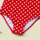 New girls' swimsuit with ruffled edges and polka dots for children