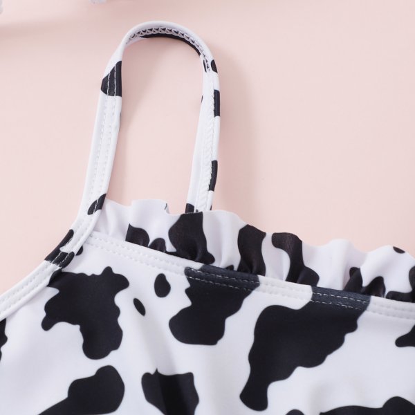 New girls' swimsuit split print bikini