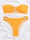 New Split Swimsuit Sexy Solid Color Adult Bikini Set Swimsuit Female