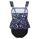 New swimsuit with fashionable printed cute split style swimsuit for girls