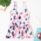 New Style Swimsuit Fashion Print Skirt-style Girls' 130-160 One-piece Swimming Suits