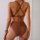 New Split Swimsuit Sexy Women's Solid Color Swimsuit Bikini