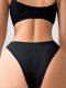 Black Lace Low-Rise Thong: Invisible Seamless Teen Underwear