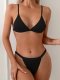 New swimsuit sexy fashion solid color bikini set swimsuit women